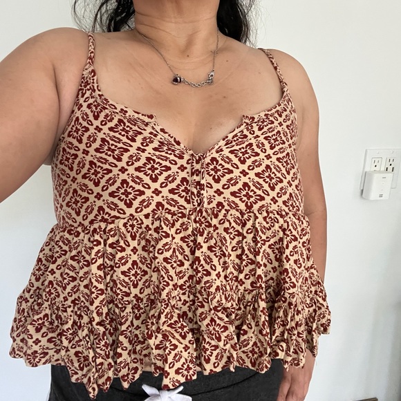 Patrons of Peace Boho Artisan S Crop Tank Top Shirt Blouse Baby Doll Lolita Sexy - Picture 7 of 7